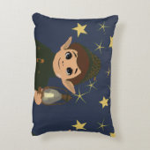 Elf Watcher Starry Night Rectangular Throw Pillow アクセントクッション (裏面(縦))