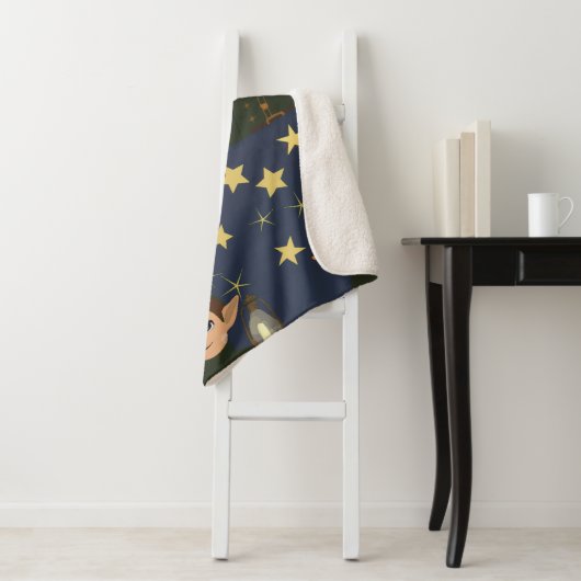 Elf Watcher Starry Night Sherpa Blanket シェルパブランケット (インサイチュ)