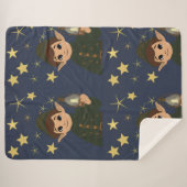 Elf Watcher Starry Night Sherpa Blanket シェルパブランケット (正面(横))