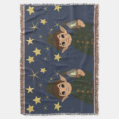 Elf Watcher Starry Night Woven Blanket スローブランケット (正面縦)