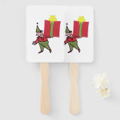 Elf With Red Box rectangle hand fans ハンドファン (正面&裏面)