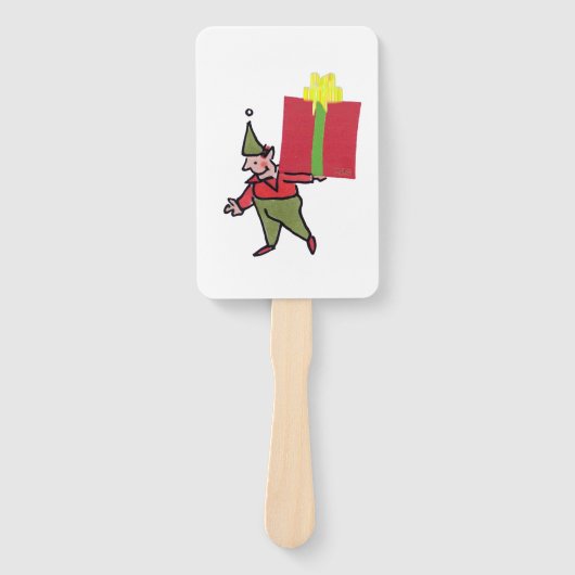 Elf With Red Box rectangle hand fans ハンドファン (正面)