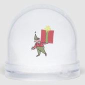 Elf With Red Box snow globe (裏面)