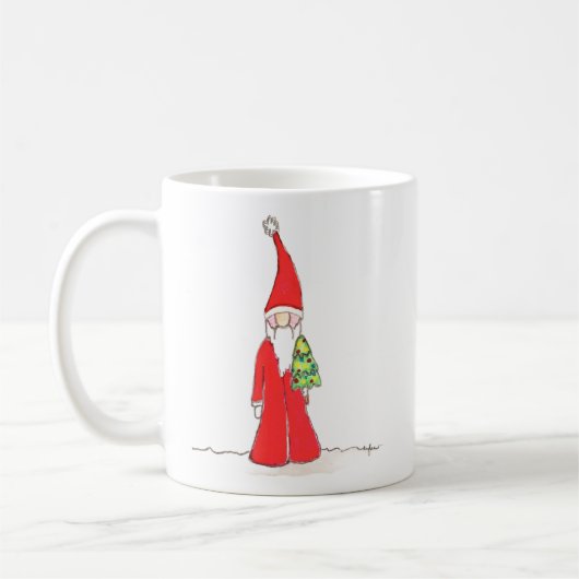 Elf with Tree コーヒーマグカップ (左)