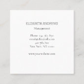 Elfe mit Zauberstab Schaukel Sterne Mond スクエア名刺 (裏面)