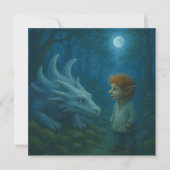 Elfe und Drache im Mondlicht 招待状 (正面)