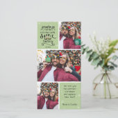 ELFieあいさつ、雪の緑、3枚の写真 シーズンカード (スタンド正面)