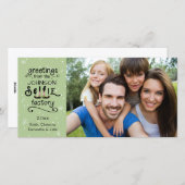 ELFie Greetings、Snow on Green シーズンカード (正面/裏面)