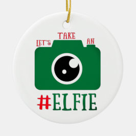 Elfie Santa Cam Christmasに行おもしろいこう セラミックオーナメント