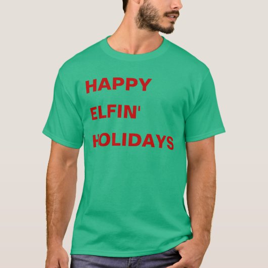 Elfinの幸せな休日 Tシャツ (正面)