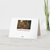 elfin treehouseグリーティングカード カード (裏面)