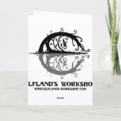 Elflandの研修会の挨拶状 カード (裏面)