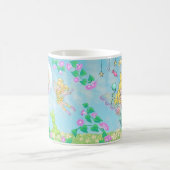 Elfleda妖精およびキーウィ妖精はマグごまかし、泡立ちます コーヒーマグカップ (中央)