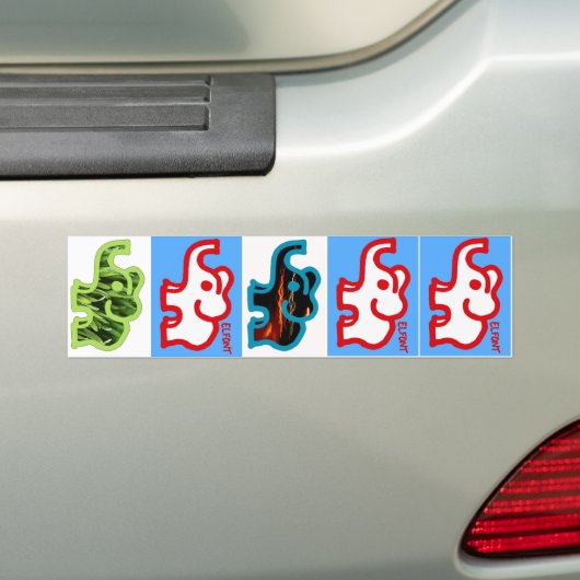 Elfont バンパーステッカー (車上)