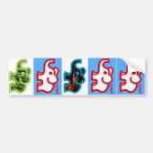 Elfont バンパーステッカー (正面)