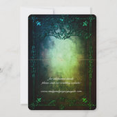 Elgantゴシックティール(緑がかった色)Rust Framed Save The Date セーブザデート (裏面)