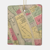 Elginイリノイ1871の地図のElginの腕時計の工場 セラミックオーナメント (左)