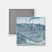 Elgin Watch Factory 1871イメージエルギンイリノイ マグネット (正面/裏面)