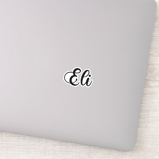 Eli名 – 手書き書道 シール (詳細)