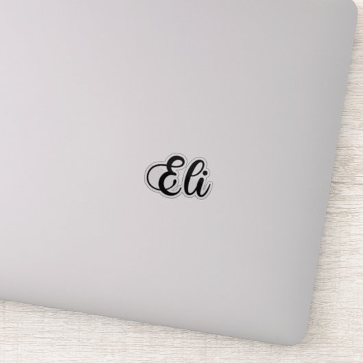 Eli名 – 手書き書道 シール (詳細)