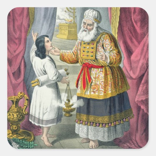 Eli Questing Samuel About the Vision, from スクエアシール (正面)