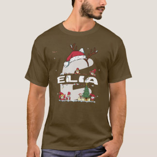 Elia Christmasw Elia Name for funny Xmas  Tシャツ