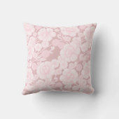 Elia 🌸 Soft Pink Baroque Floral クッション (裏面)