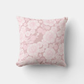 Elia 🌸 Soft Pink Baroque Floral クッション (正面)