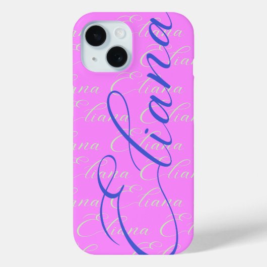 Eliana繰り返し名のパターン Case-Mate iPhoneケース (裏面)