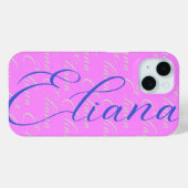 Eliana繰り返し名のパターン Case-Mate iPhoneケース (裏面 (横))