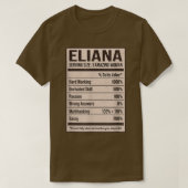 Eliana Nutrition Facts Name Nickname Alias Title F Tシャツ (デザイン正面)