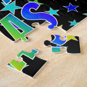 "ELIAS"名、おもしろい"ハッピーバースデー" ジグソーパズル (側面)