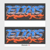 Elias Vorname Name Graffiti Aufkleber Sticker シール (シート)