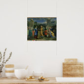 Eliezer and Rebecca at the Well, 1648 (canvの油) ポスター (キッチン)