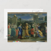 Eliezer and Rebecca at the Well, 1648 (canvの油) ポストカード (正面/裏面)