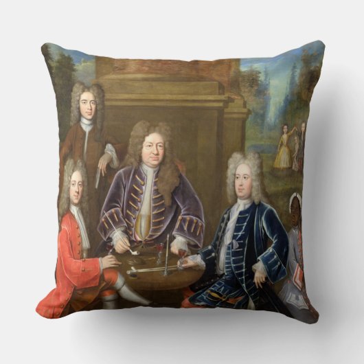 Elihuエール(1648-1721年) Devonshiの第2公爵 クッション (正面)