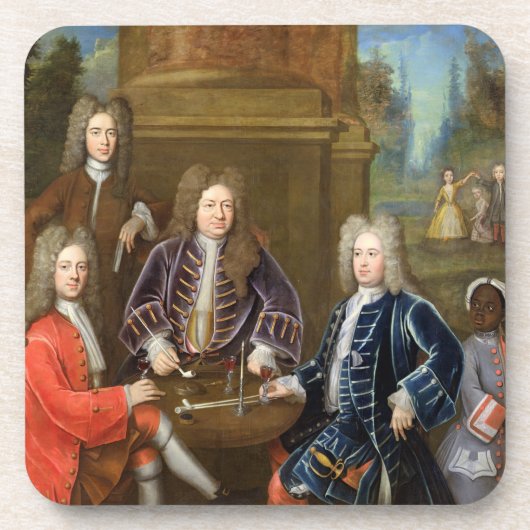 Elihuエール(1648-1721年) Devonshiの第2公爵 コースター (正面)