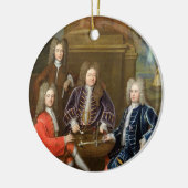 Elihuエール(1648-1721年) Devonshiの第2公爵 セラミックオーナメント (左)
