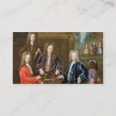 Elihuエール(1648-1721年) Devonshiの第2公爵 名刺 (裏面)