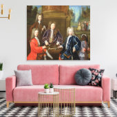 Elihu Yale （1648年～1721年）デヴォンシ第2代公 キャンバスプリント (インサイチュ (リビング))