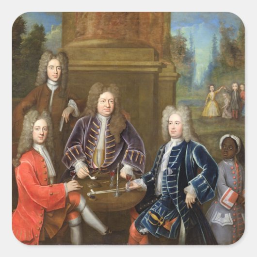 Elihu Yale （1648年～1721年）デヴォンシ第2代公 スクエアシール (正面)