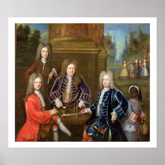 Elihu Yale （1648年～1721年）デヴォンシ第2代公 ポスター (正面)