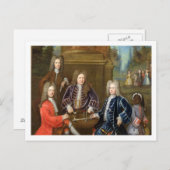 Elihu Yale (1648年~1721年)デヴォンシ第2代公 ポストカード (正面/裏面)