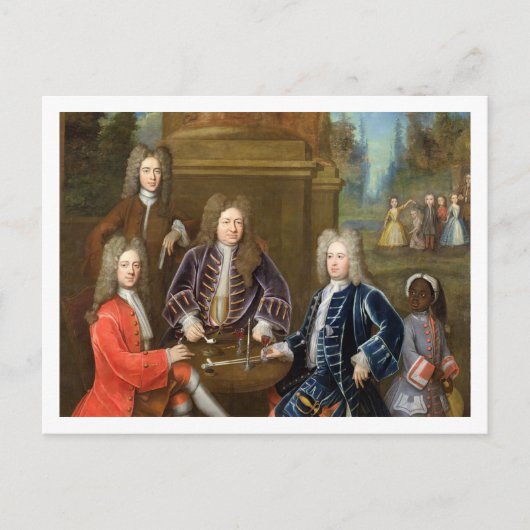 Elihu Yale (1648年~1721年)デヴォンシ第2代公 ポストカード (正面)