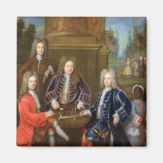 Elihu Yale （1648年～1721年）デヴォンシ第2代公 マグネット (正面)