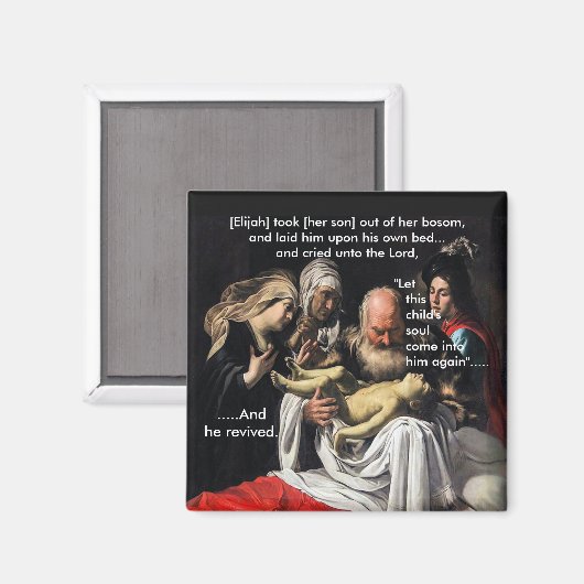 Elijah Heals the Widow's Son - Magnet マグネット (正面/裏面)