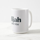 Elijah ILove You コーヒーマグカップ (正面右)