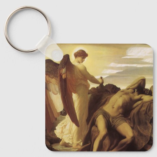Elijah in Wilderness by Lord Frederic Leighton キーホルダー (正面)