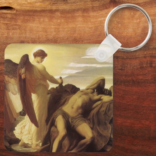 Elijah in Wilderness by Lord Frederic Leighton キーホルダー (裏面)