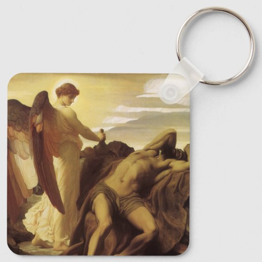 Elijah in Wilderness by Lord Frederic Leighton キーホルダー (裏面)